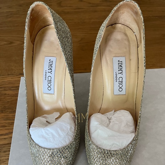 Jimmy CHOO Sparkle Pumps Size 38.5 - Picture 8 of 11